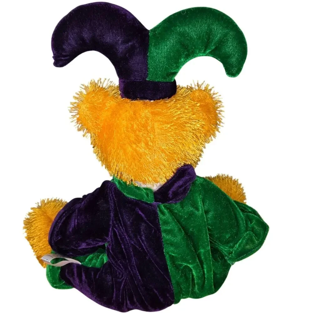 Vintage Sugarloaf Mardi Gras Jester teddy bear with tag